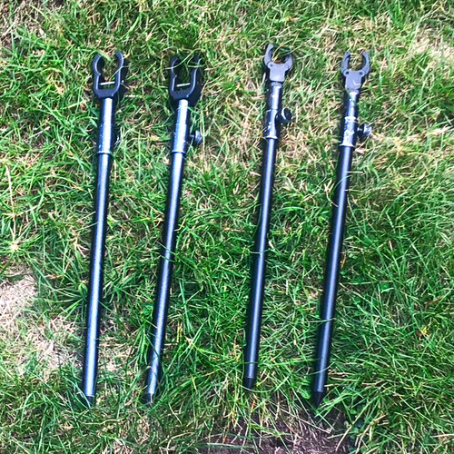 Black bank stick - 4x, rests