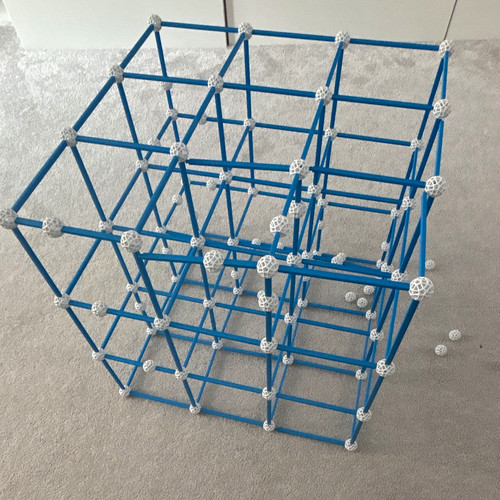 Plastic rod connector - plastic, &